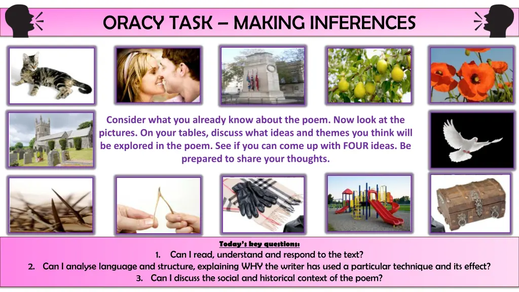 oracy task making inferences