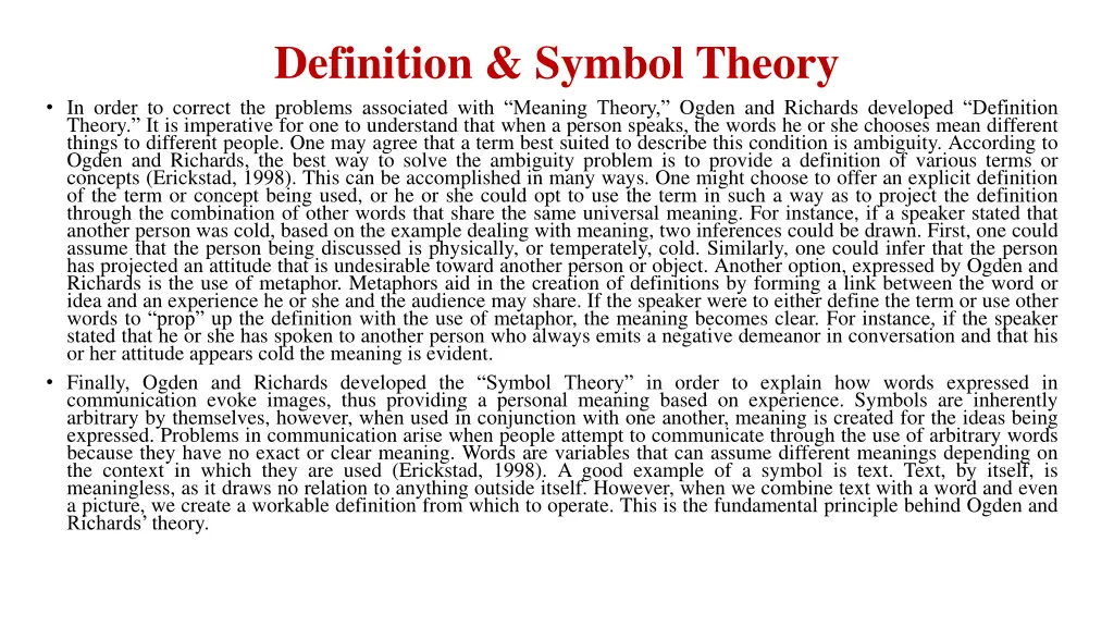 definition symbol theory in order to correct