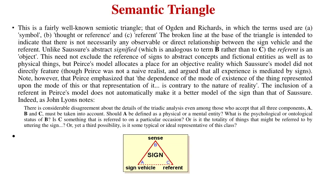 semantic triangle