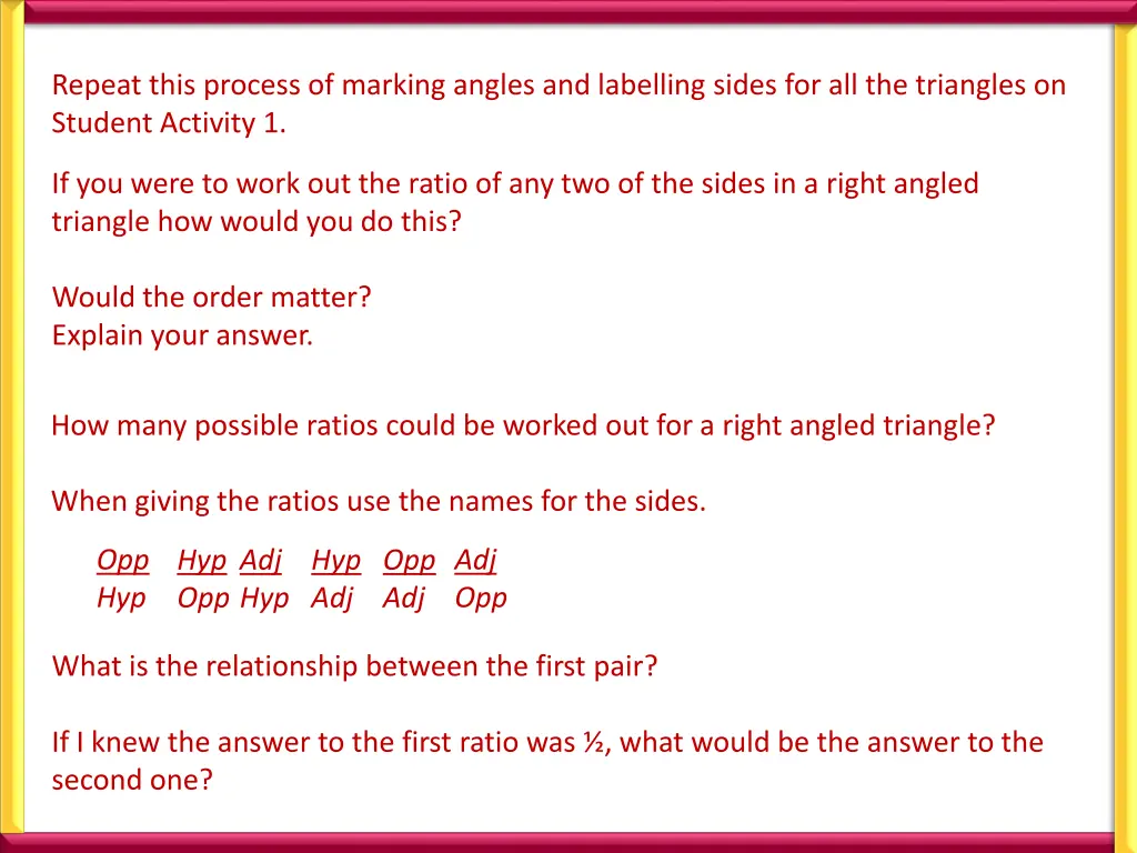 repeat this process of marking angles