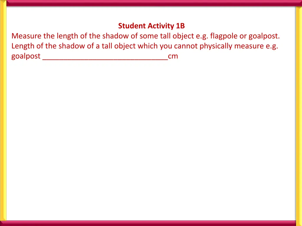 student activity 1b