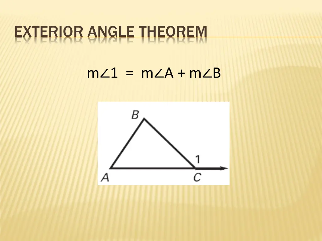 exterior angle theorem 1