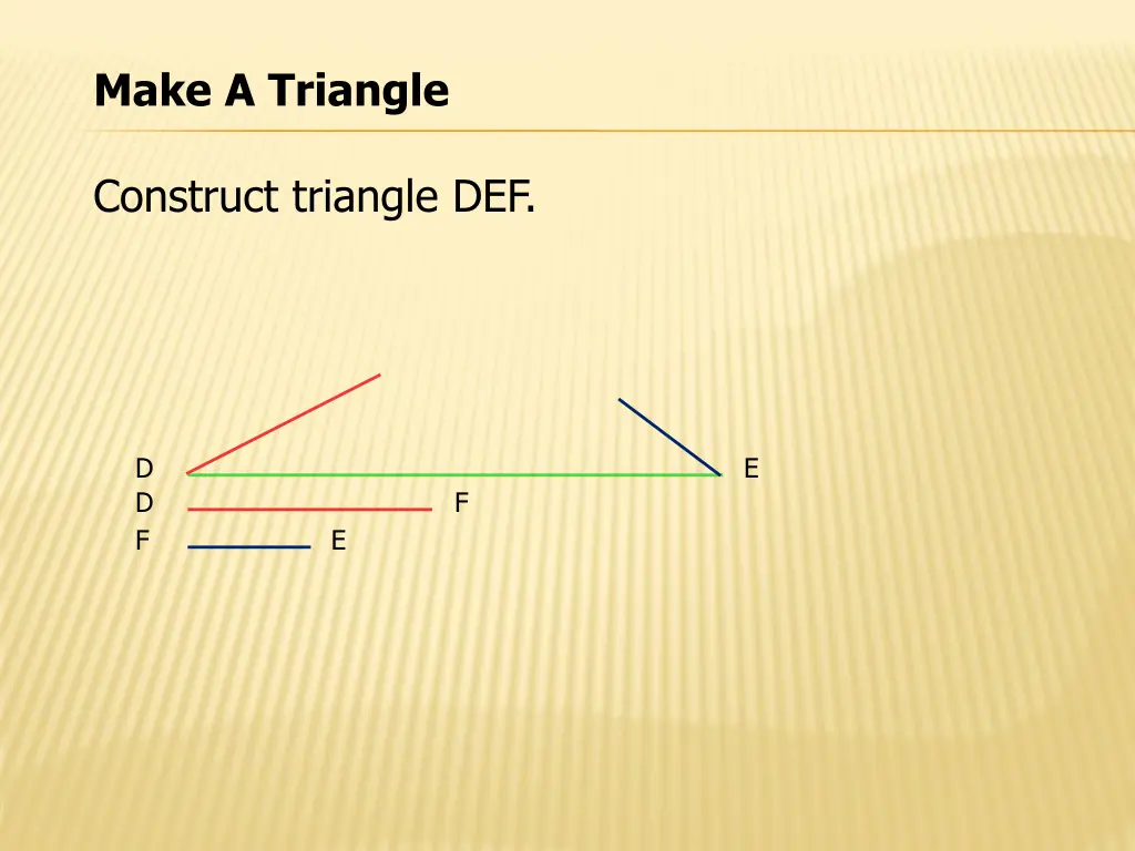 make a triangle 1