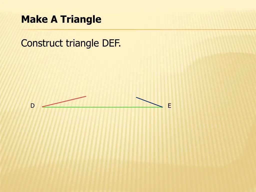 make a triangle 2