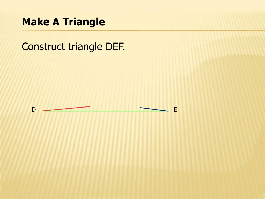 make a triangle 3