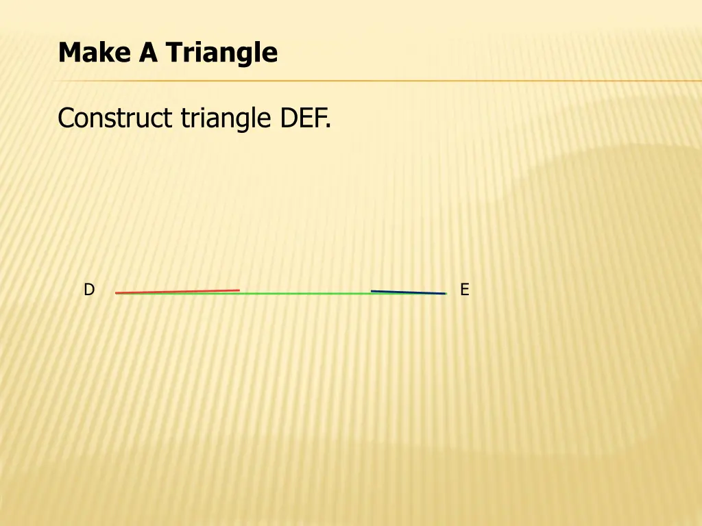 make a triangle 4