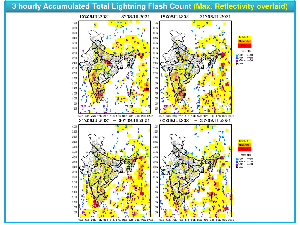 3 hourly accumulated total lightning flash count