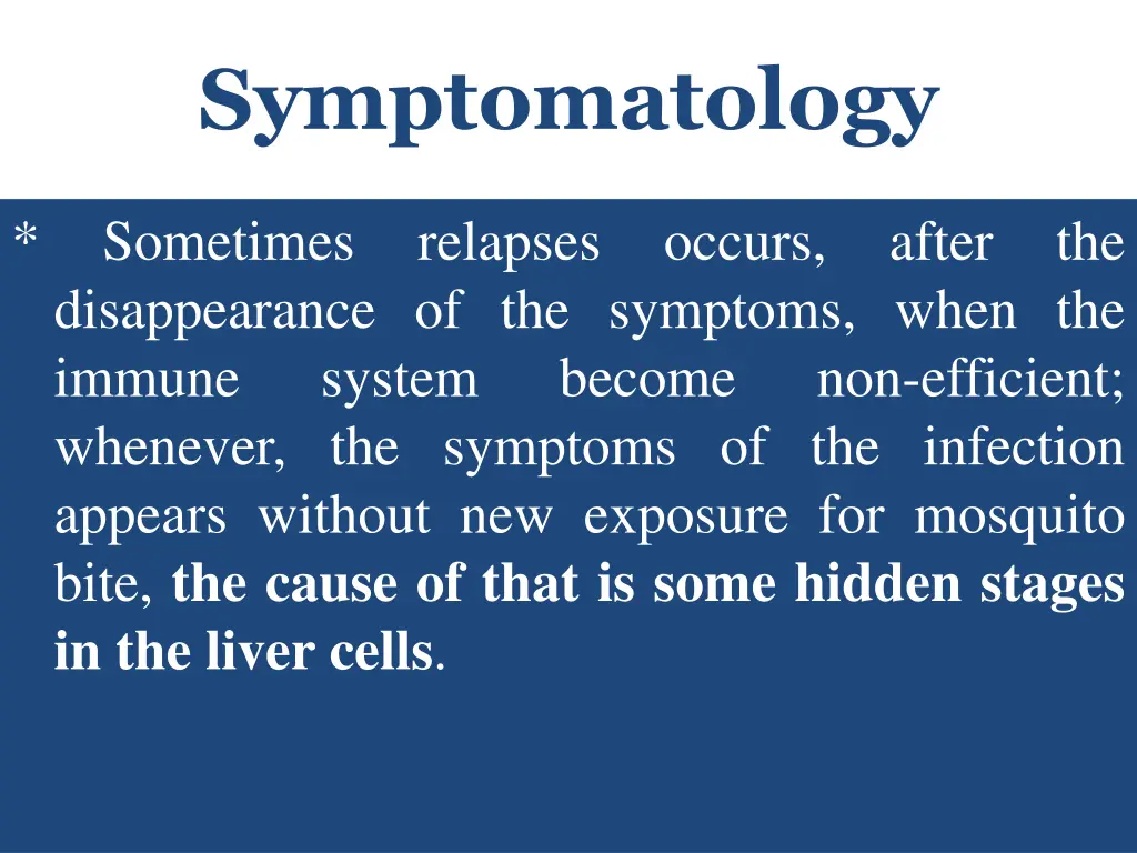 symptomatology 1