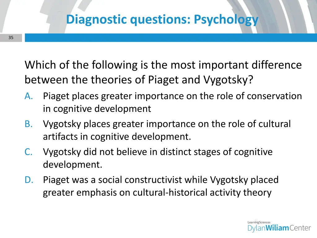 diagnostic questions psychology