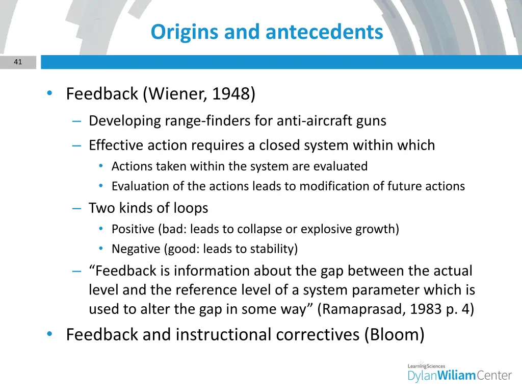 origins and antecedents