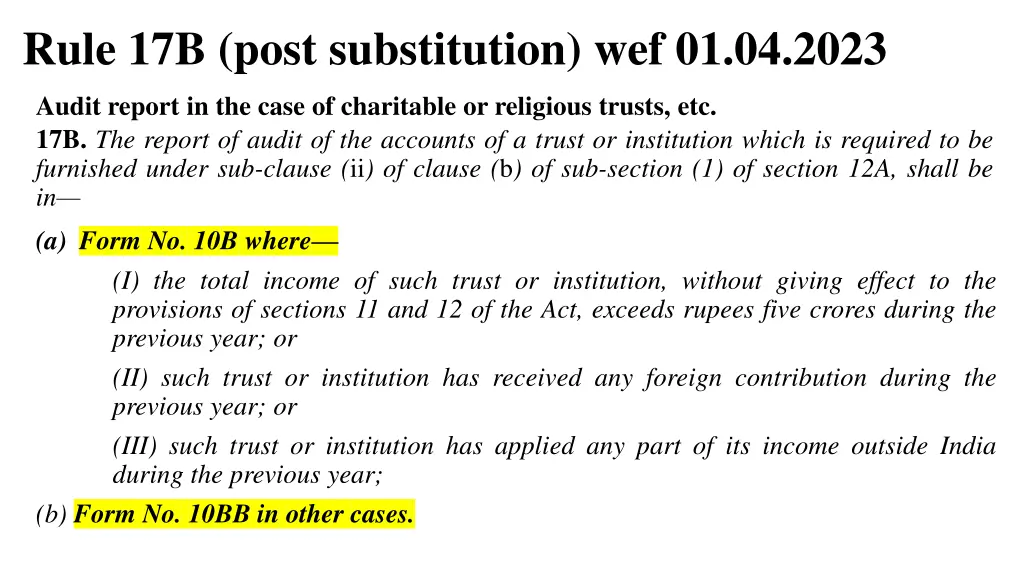 rule 17b post substitution wef 01 04 2023