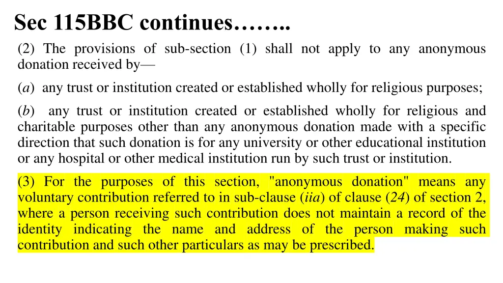 sec 115bbc continues 2 the provisions