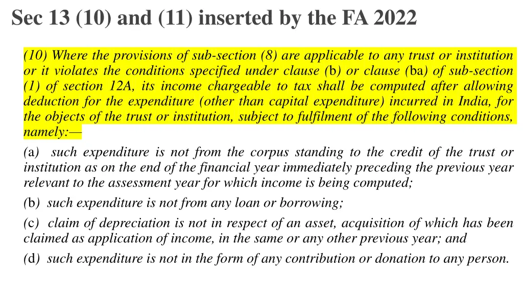 sec 13 10 and 11 inserted by the fa 2022