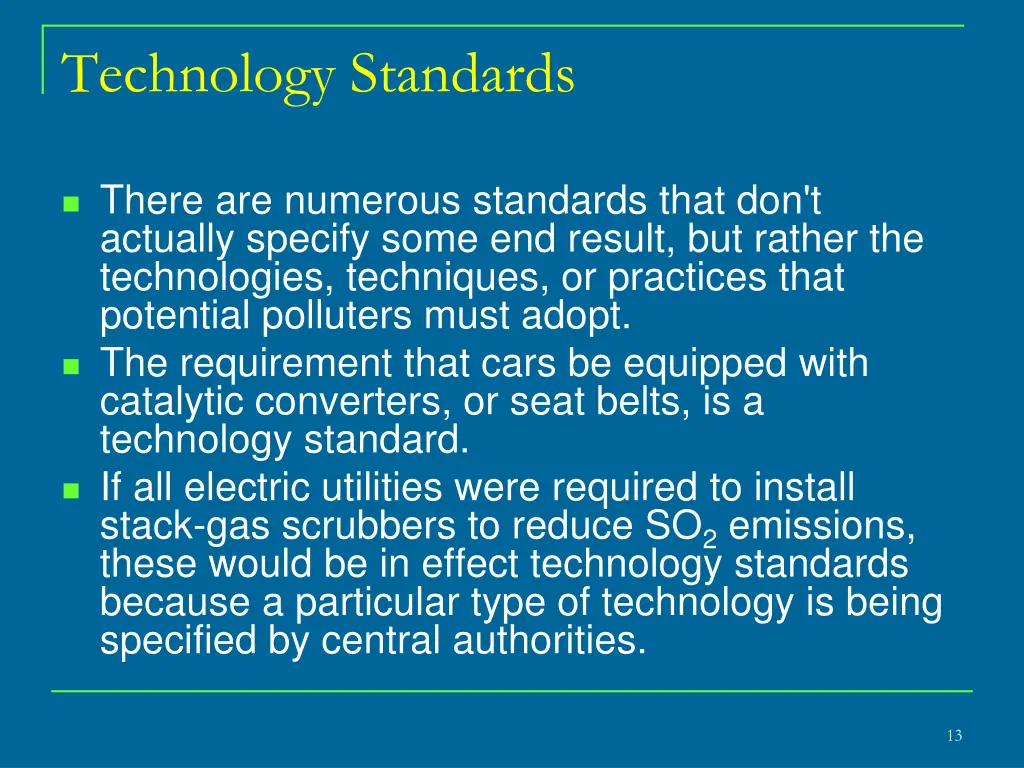 technology standards