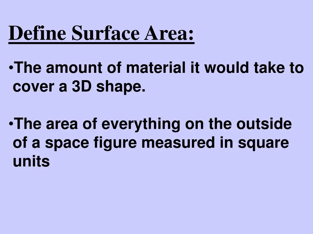 define surface area