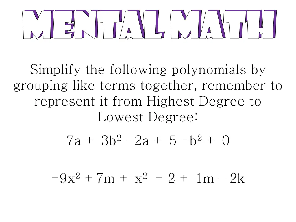 mental math mental math mental math mental math 4