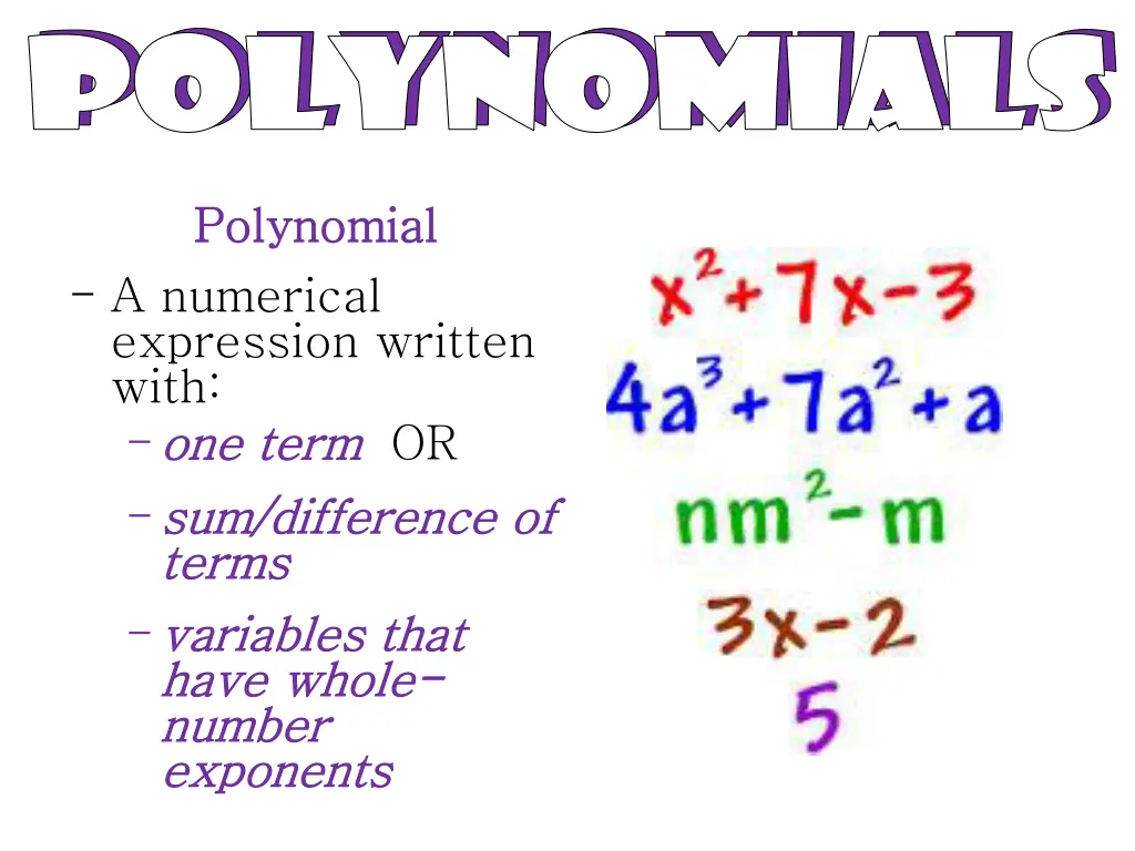 polynomials polynomials polynomials polynomials 2