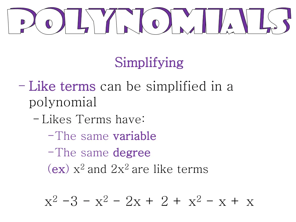 polynomials polynomials polynomials polynomials 21