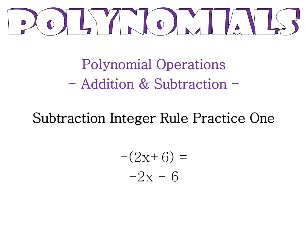 polynomials polynomials polynomials polynomials 30