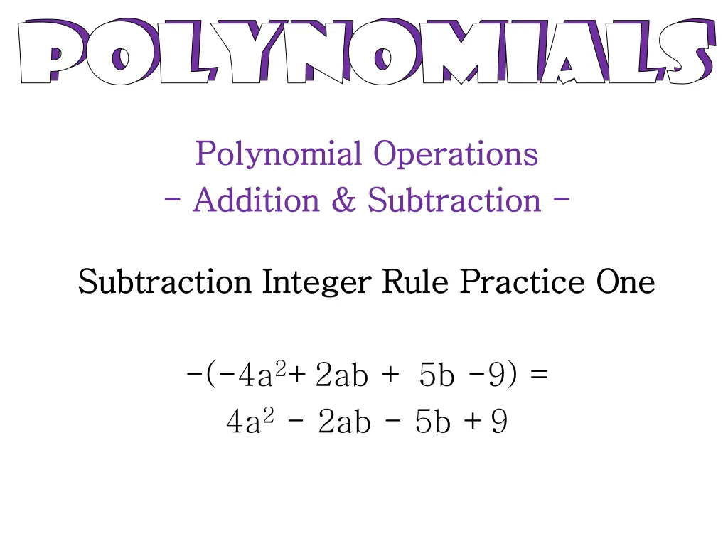 polynomials polynomials polynomials polynomials 32