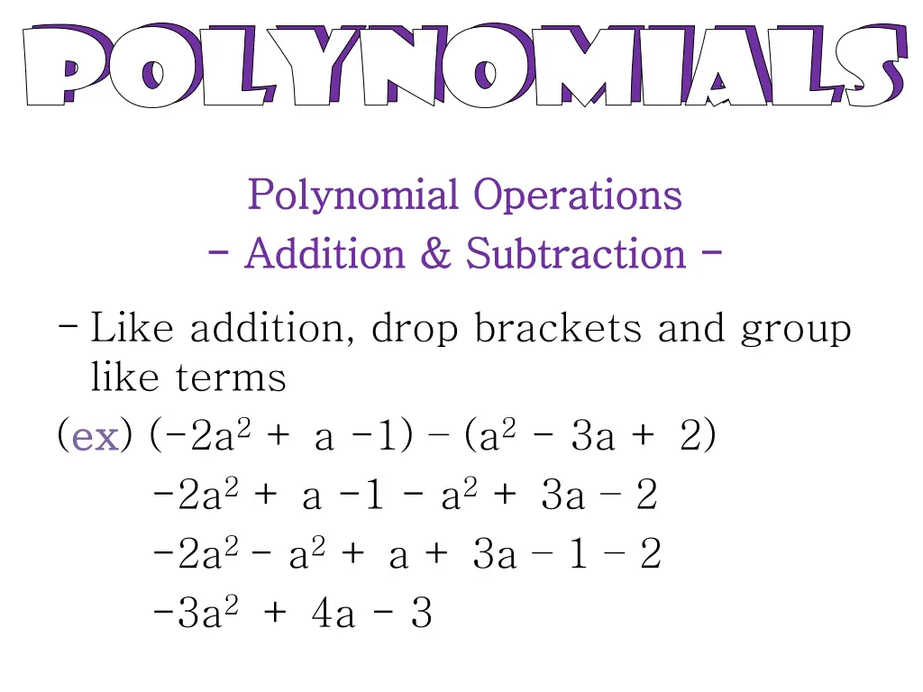 polynomials polynomials polynomials polynomials 33