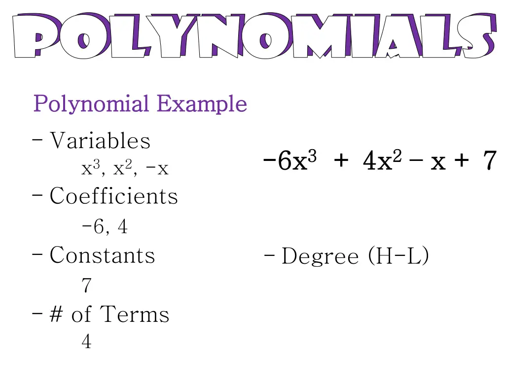 polynomials polynomials polynomials polynomials 8