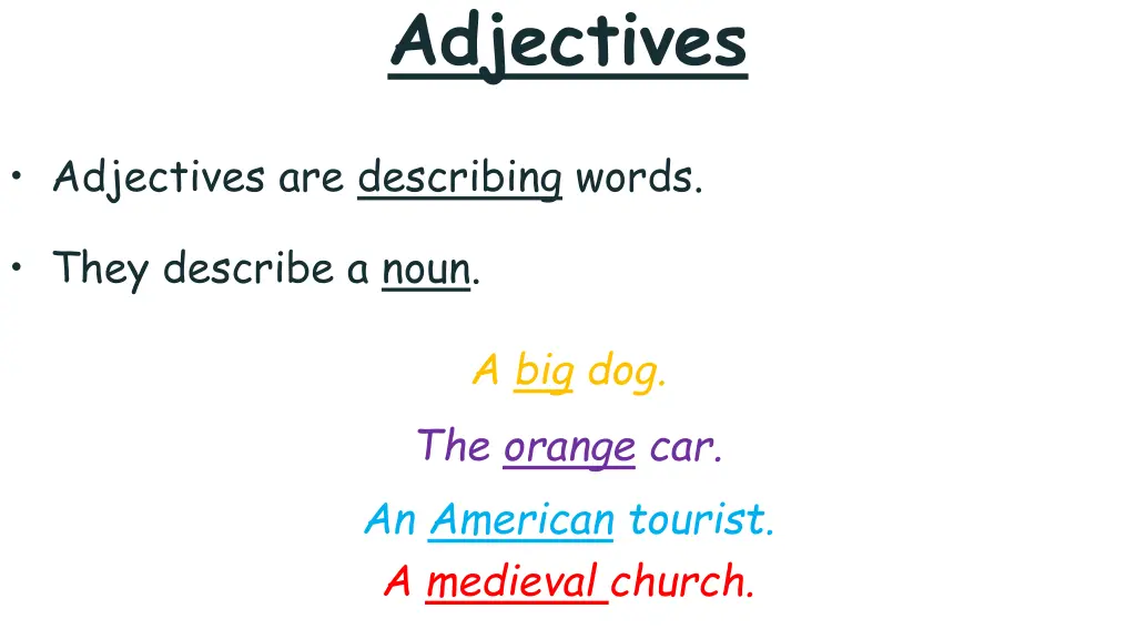 adjectives