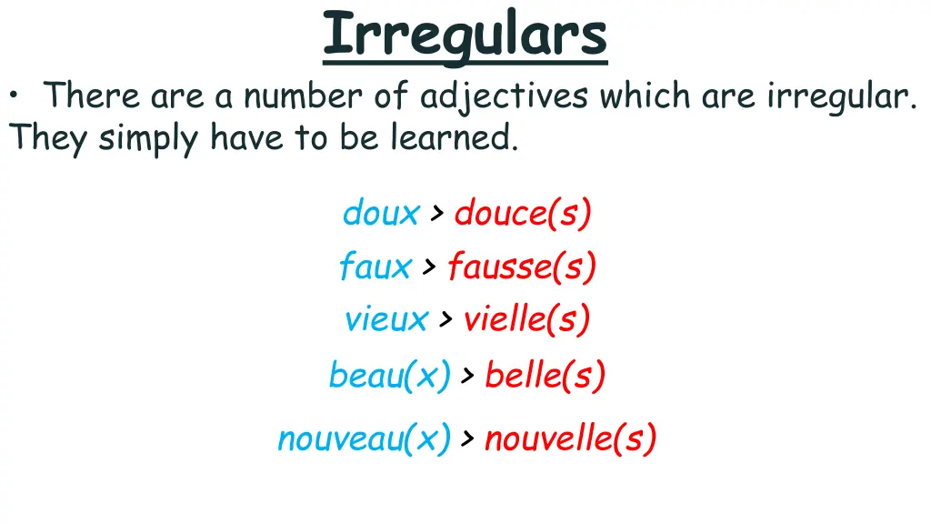 irregulars