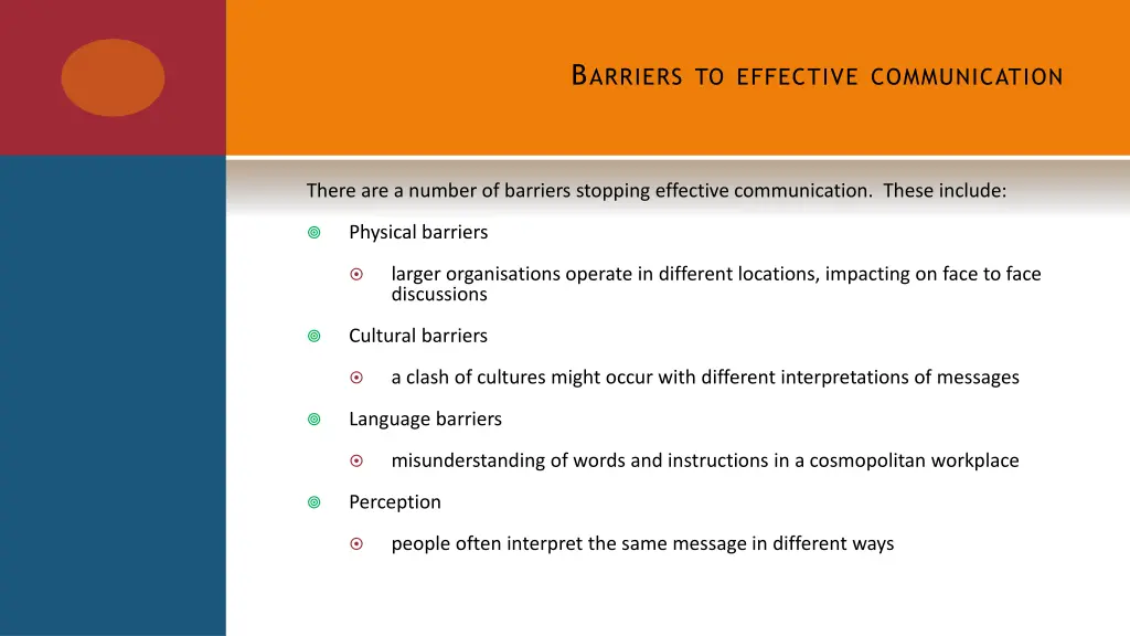 b arriers to effective communication