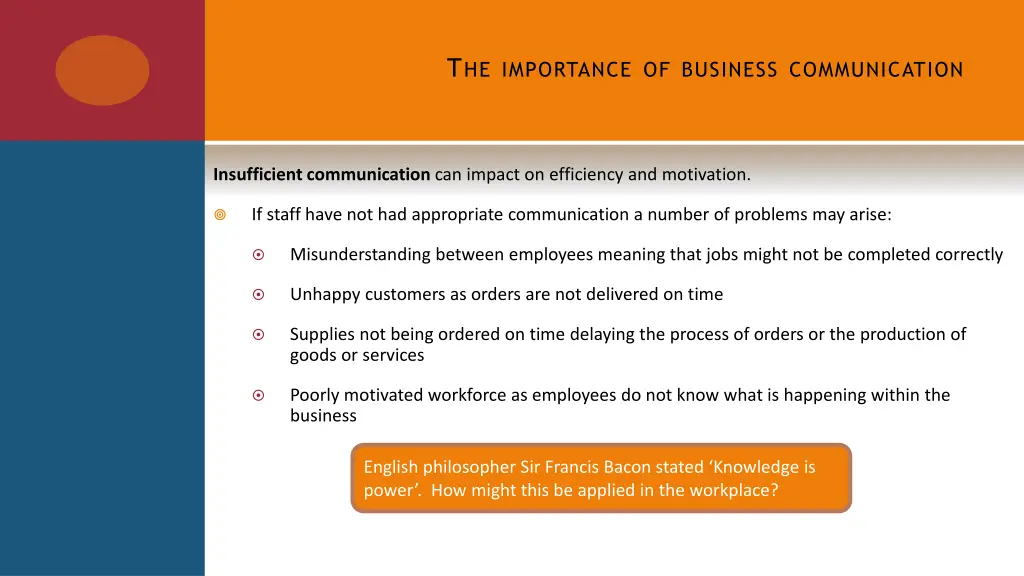 t he importance of business communication