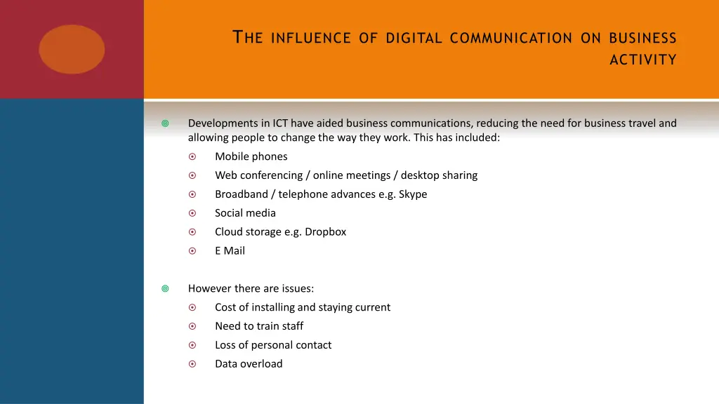 t he influence of digital communication