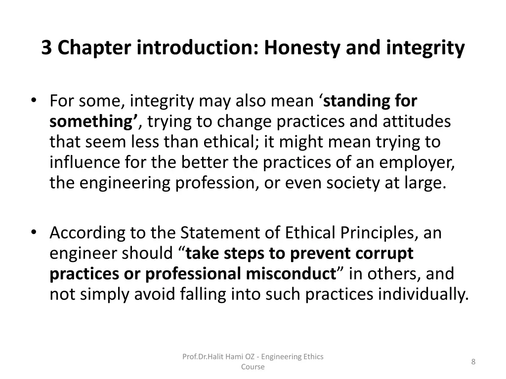 3 chapter introduction honesty and integrity 5