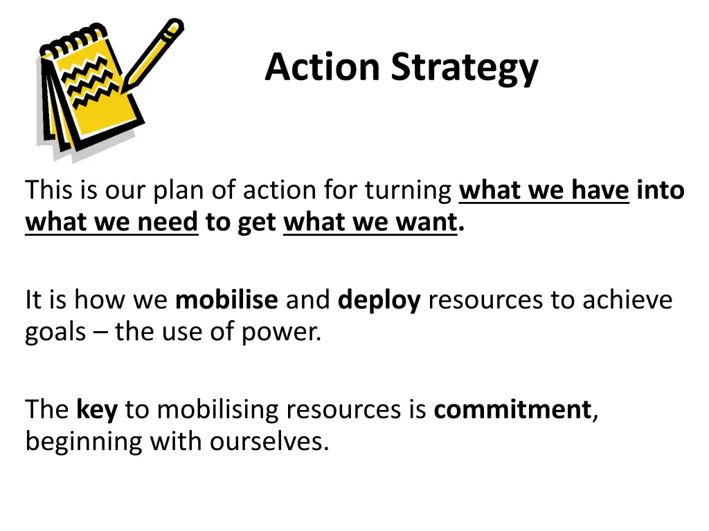 action strategy