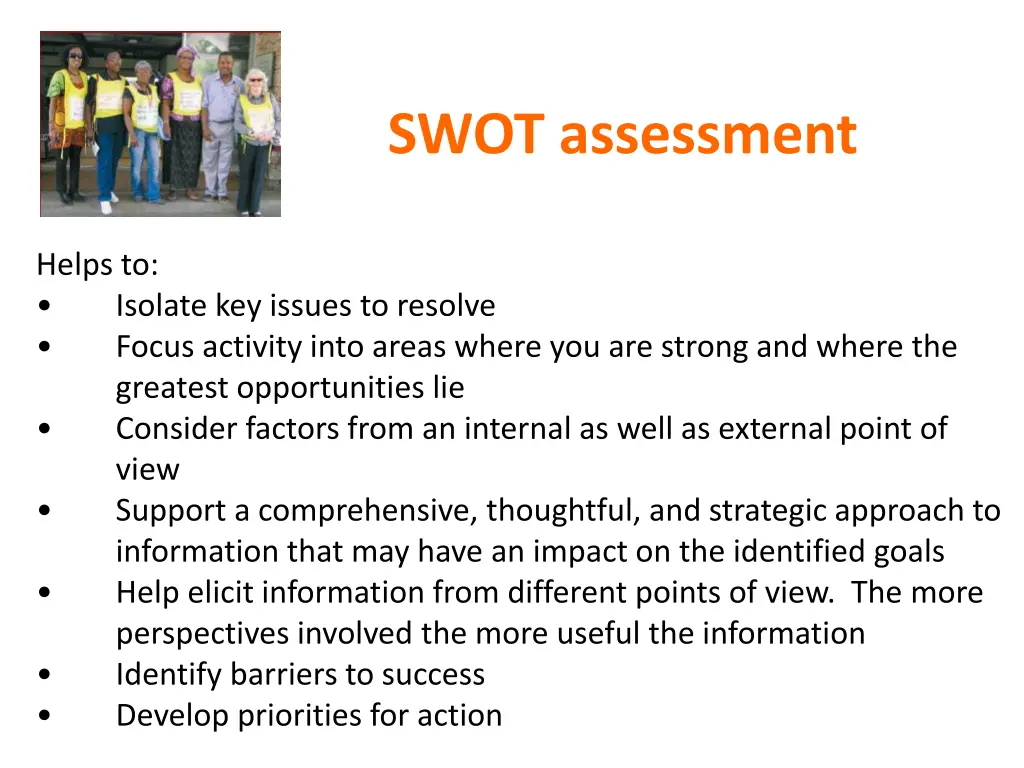 swot assessment