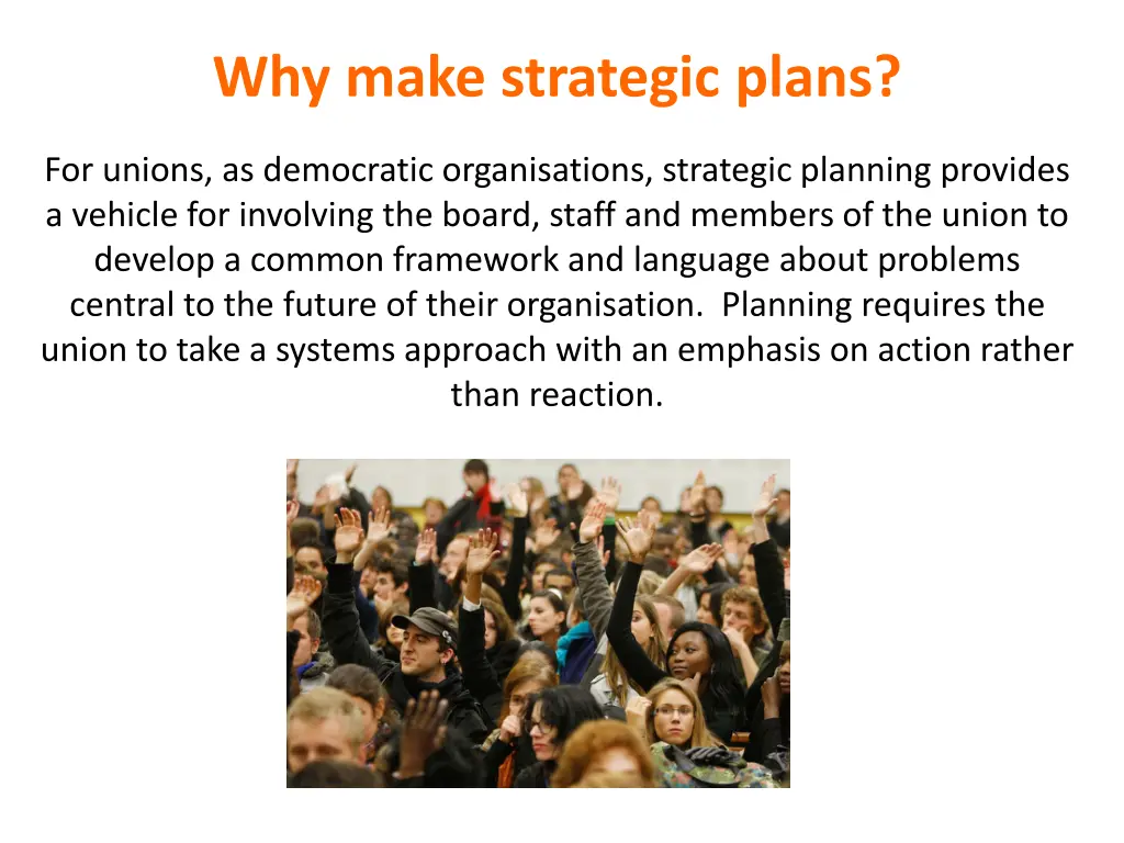 why make strategic plans 1