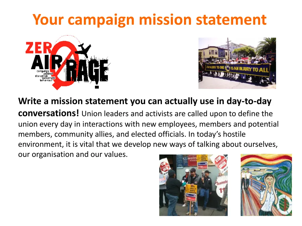 your campaign mission statement