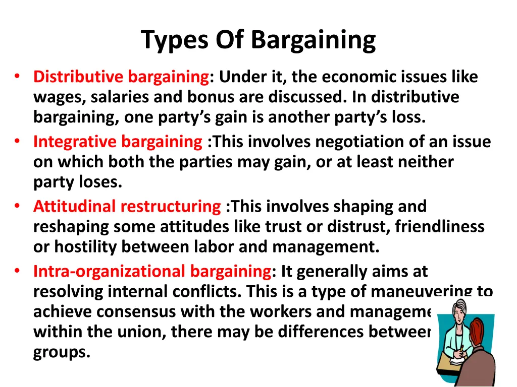 types of bargaining