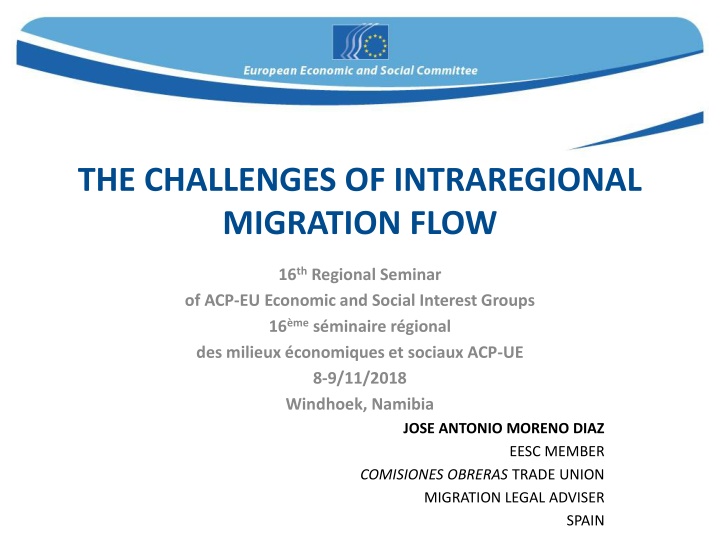 the challenges of intraregional migration flow