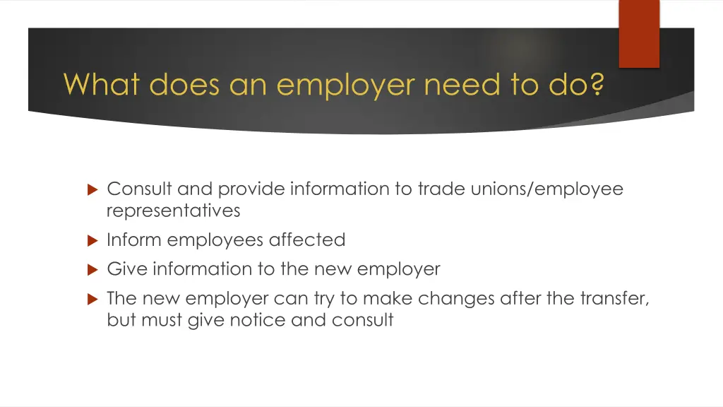 what does an employer need to do