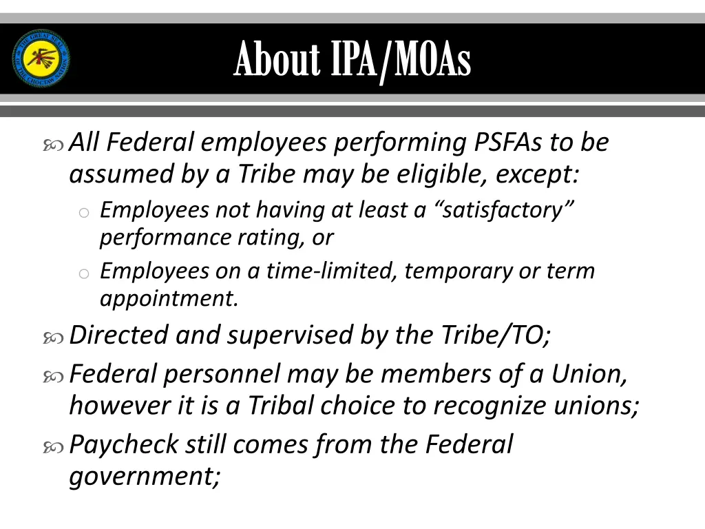 about ipa moas 1