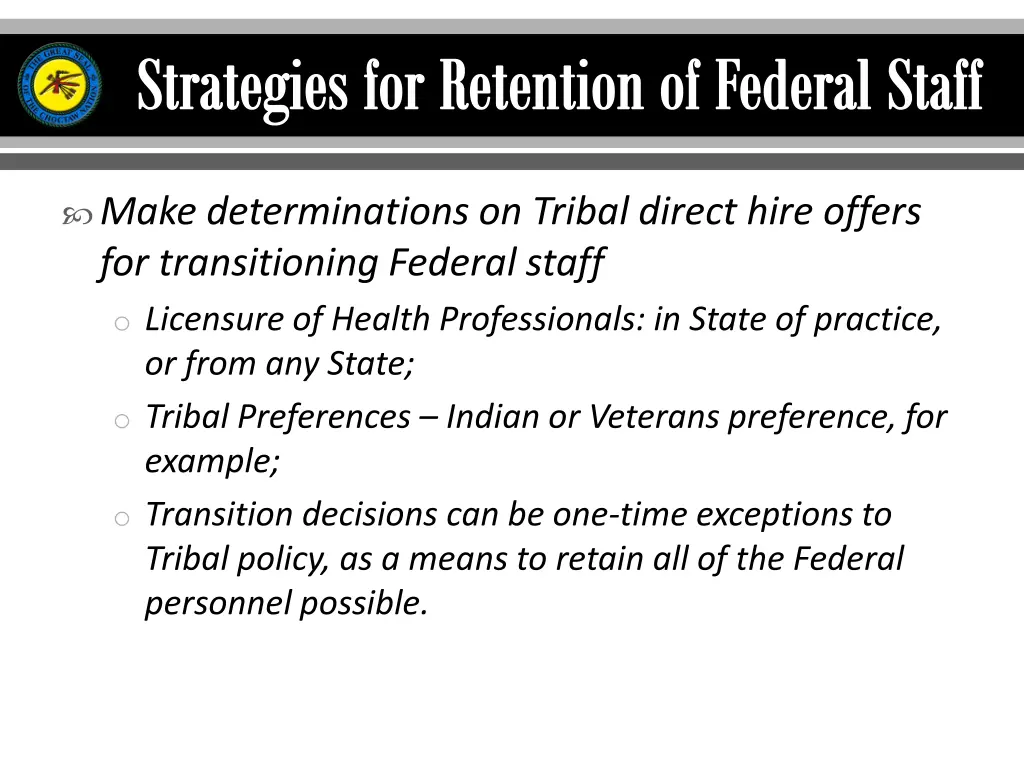 strategies for retention of federal staff 4