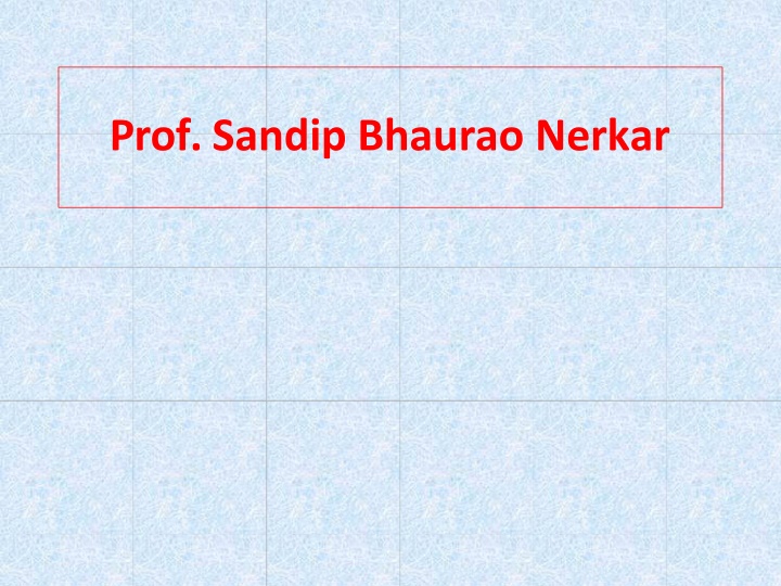 prof sandip bhaurao nerkar