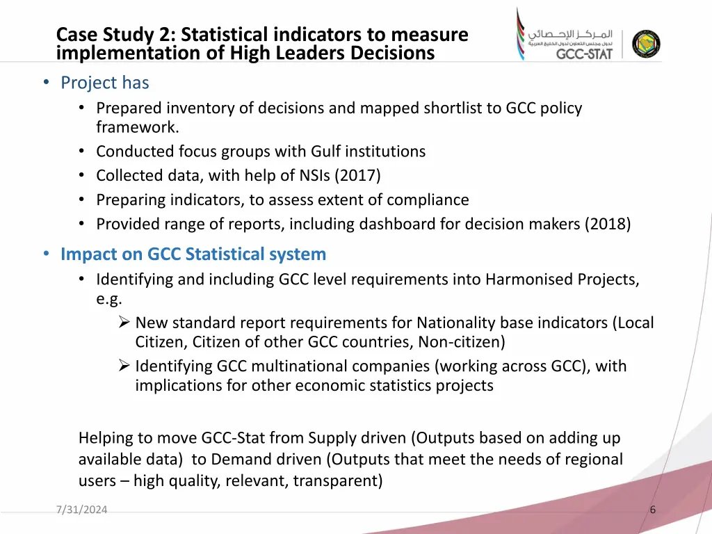 case study 2 statistical indicators to measure