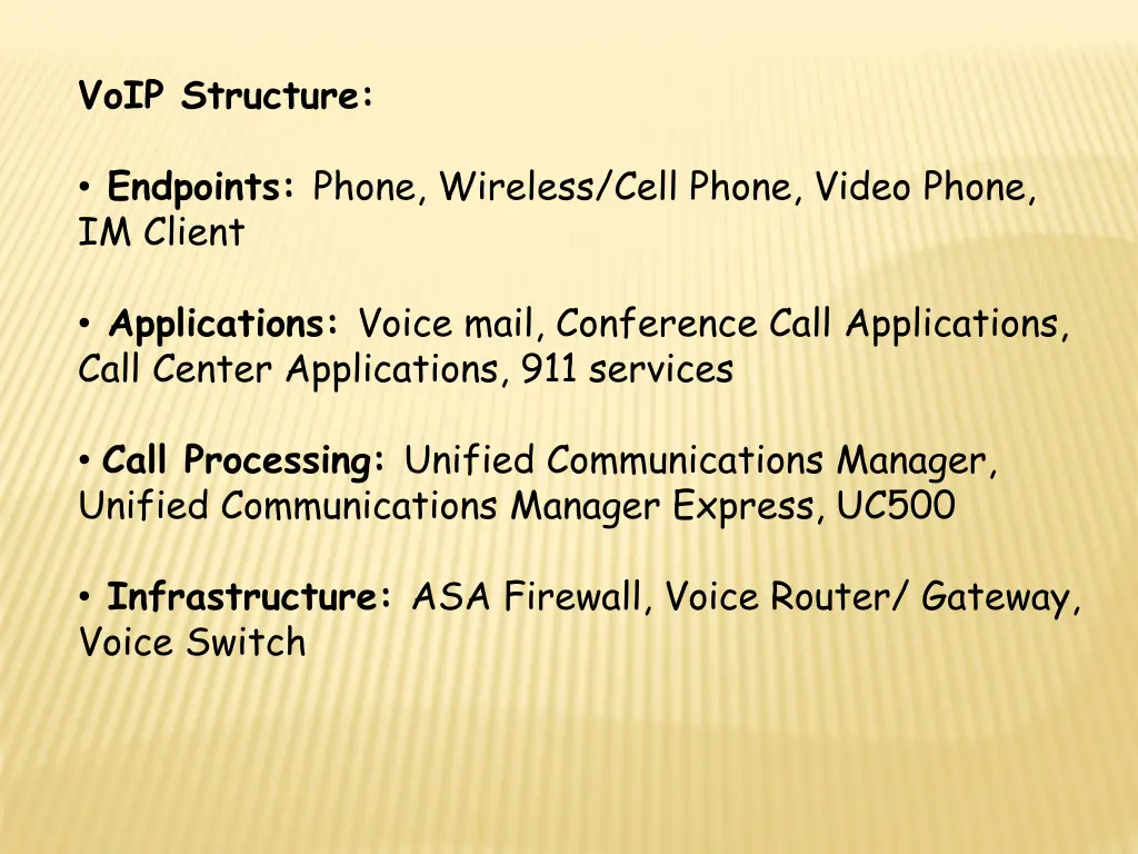 voip structure