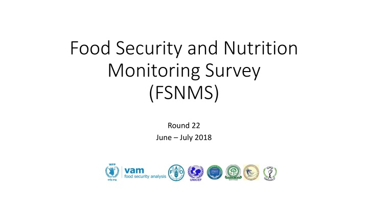 food security and nutrition monitoring survey