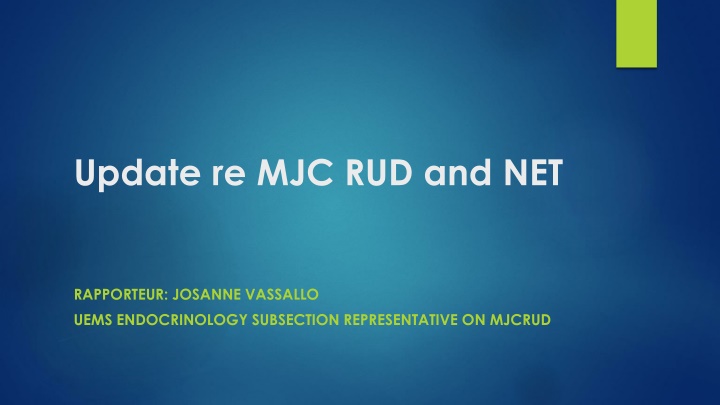 update re mjc rud and net