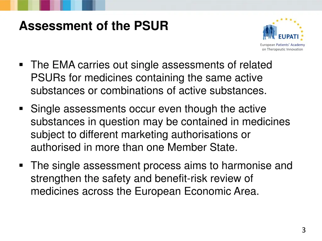 assessment of the psur