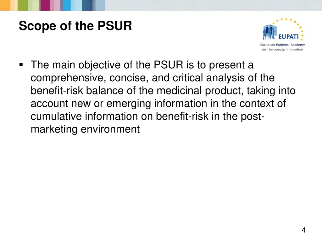 scope of the psur