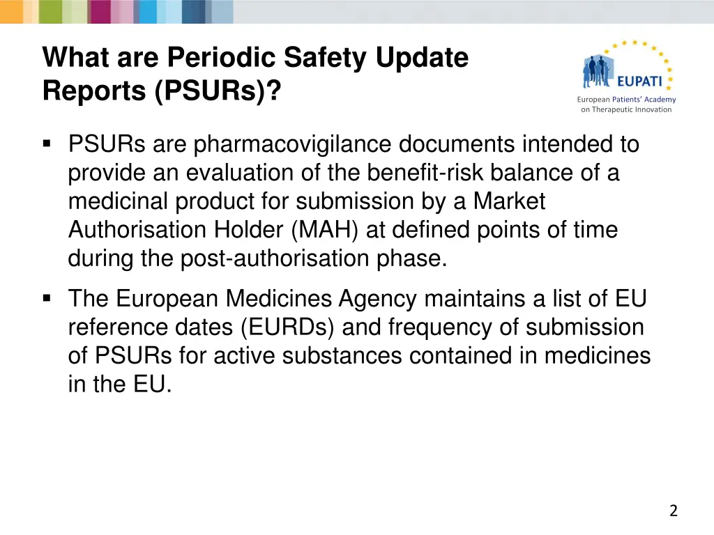 what are periodic safety update reports psurs