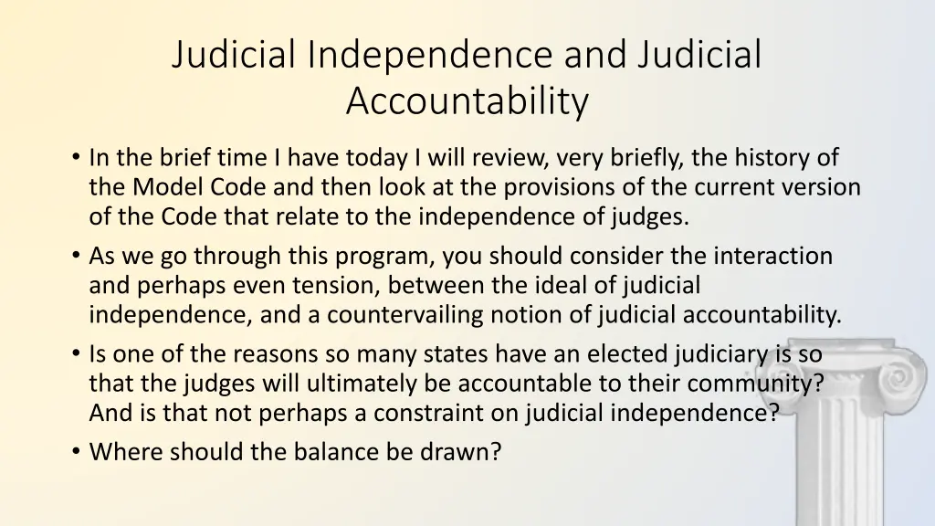 judicial independence and judicial accountability